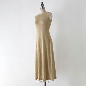 Vintage Marian & Maral Gold Dress